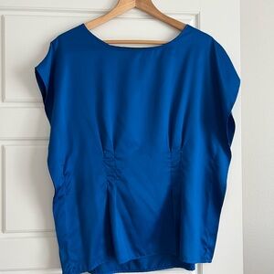 Vibrant Blue Blouse by The Limited Outback Red Collection